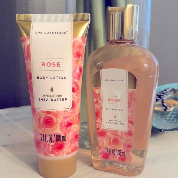 NEW Spa Luxetiqie Rose body lotion and shower gel enriched with Shea butter. - Picture 1 of 3